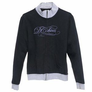 DC Shoes Black Full Zip Sweatshirt with Logo Size XL